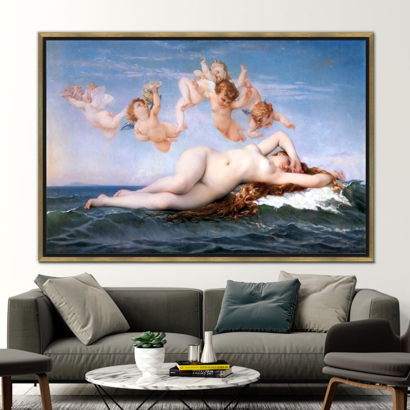 Print on Canvas, 50 cm H x 70 cm W, Gold Floater Framed