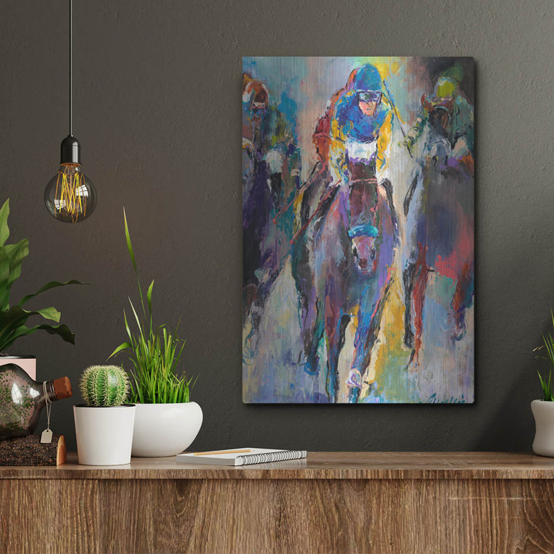 «Jockeys» par Richard Wallich, H 16 po x l 12 po