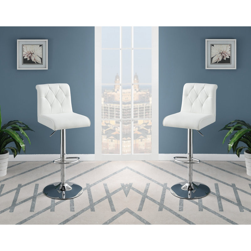 Tabouret de bar Maurkice, Blanc