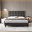 Bed Frame With Headboard Adjustable, Velvet Upholstered  Platform Bed With Headboard-247397674-260399018