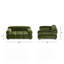 Marcel Upholstered Modern Small To Medium Pet Bed For Dogs And Cats Olive Green Velvet
