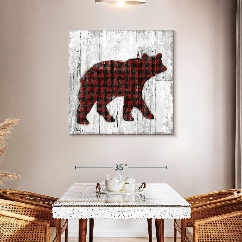 Wildwood Lodge Buffalo Check I, H 39 po x l 39 po