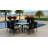 Kaneb Wicker Patio Dining Set with Square Table , Cushions Included-1238269937-1333209751-1333209759