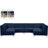 Enson Velvet U-Shaped Sectional Reversible-253914444