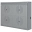 Lit double mural gris, confortable et peu encombrant