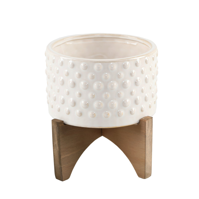 Blanding Handmade Pot Planter, Ivory