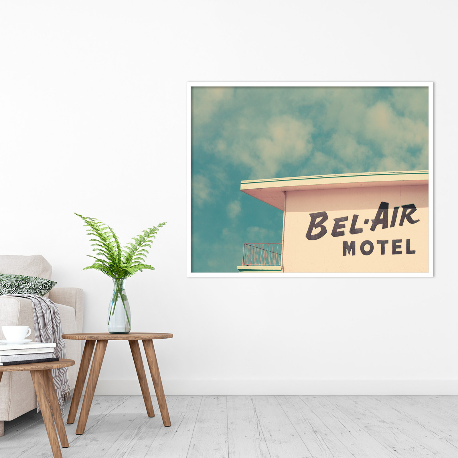 BelAir by Robert Cadloff, White, 34.25" H x 43.25" W x 0.88" D