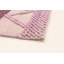 Tapis mauve en laine tressé à la main Southwestern