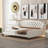 Modern Luxury Tufted Button Daybed, Full, Beige-237118012-237118014