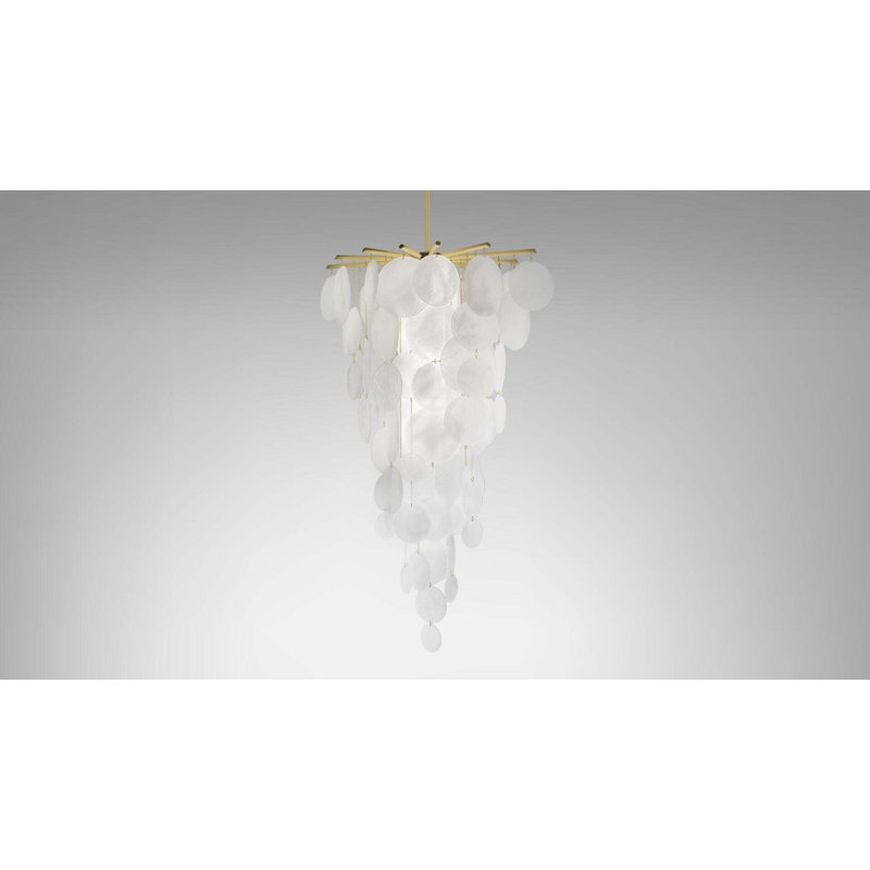 Nimbus 16 - Light Chandelier, Satin Brass