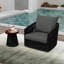 Ensemble de chaises de patio pivotantes avec coussins et table de bout Lenno-667472722-667472724