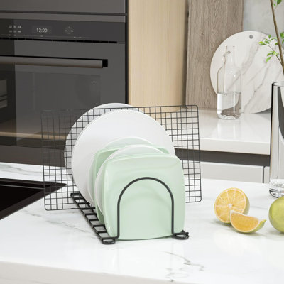 Support à 8 fentes pour casseroles et poêles en métal