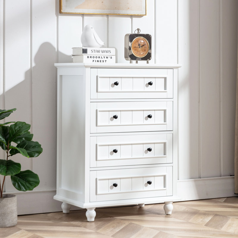 Amarilys 26'' W 4 - Drawer Dresser, White