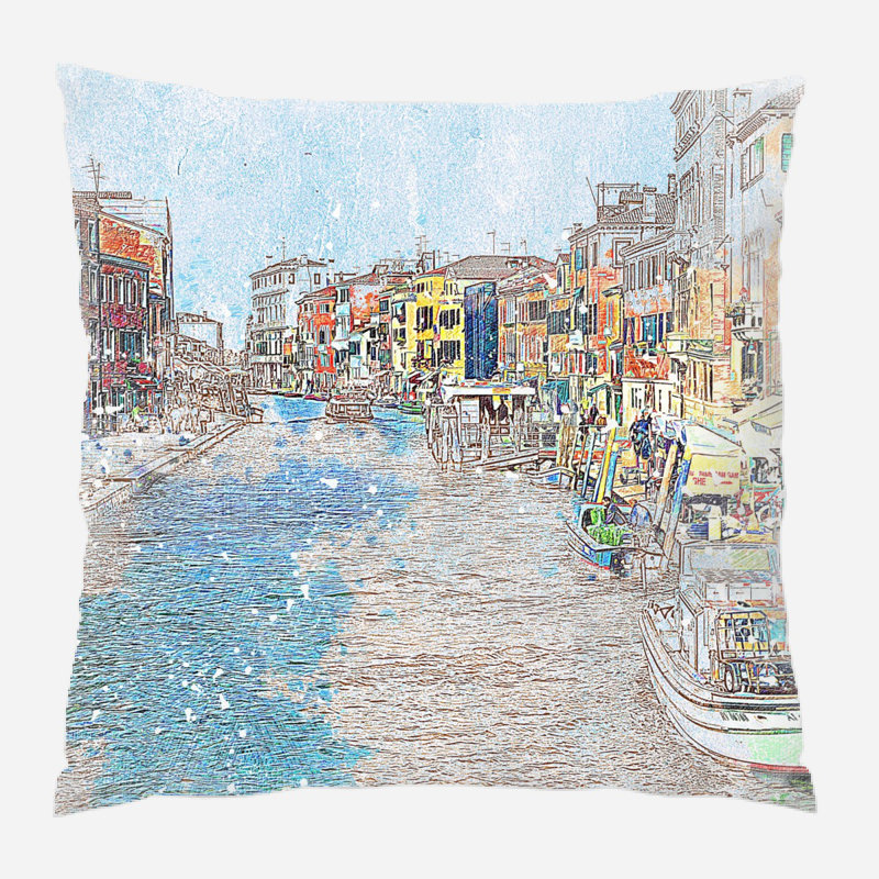 Coussin décoratif Regil, Microsuède, Intérieur