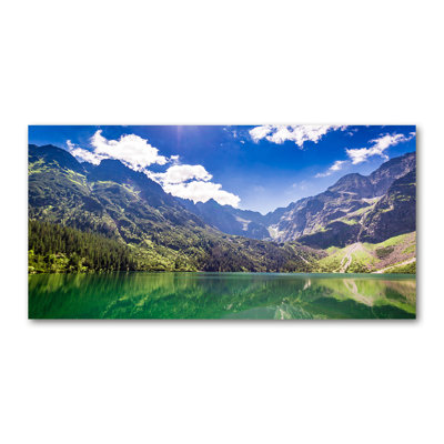 Sea Eye of the Tatra Mountains 1 Piece Wrapped Canvas Wall Art