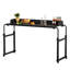 Bureau d'ordinateur portable pour lit, table de lit d'ordinateur portable à hauteur et longueur réglables, table de lit à roulettes pour lits de grande taille, bureau pour travailler debout, bureau pour lit de travail