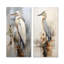 «Majestic Blue Heron Horizon - Heron», ensemble de 2 reproductions d'art en métal-1349830372