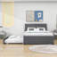 Lit plateforme tapissier classique avec lit gigogne simple Prarthana-1063275877-1063275874
