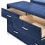 Ensemble de chambre avec grand lit 5 pièces Kennedy Pacific Blue-11327452