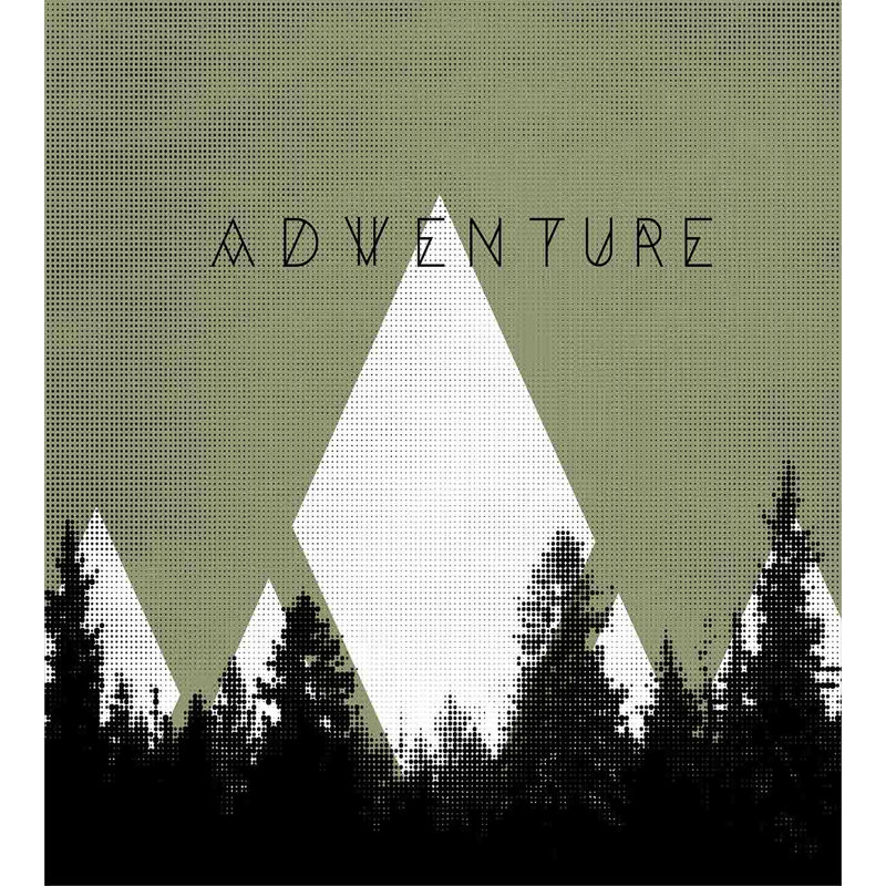 Adventure Forest Twin Duvet Cover Set with Pillow Sham