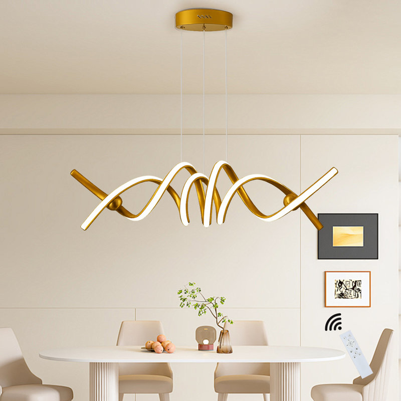 - Light LED Kitchen Island Pendant, Chrome