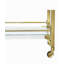 Baylor Lucite and Stainless Steel Serving Bar Cart