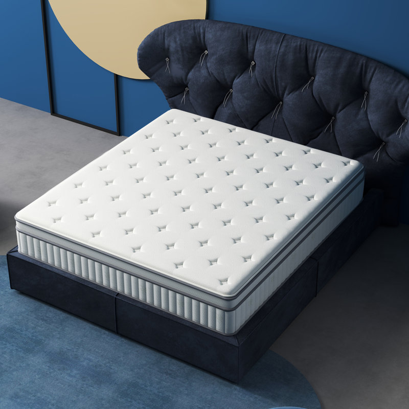 Matelas hybride à mousse à mémoire de forme certifié CertiPUR-US 10 po / 12 po / 14 po, 7, Queen