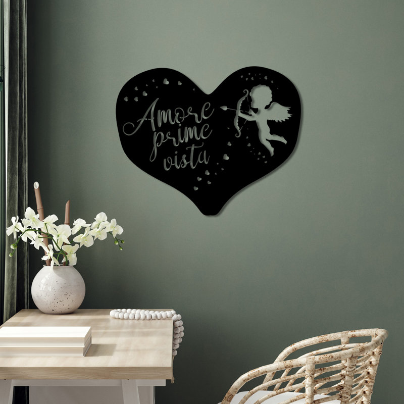 Stylish Black Metal Wall Accessory, 22.0 x 17.7 inches | 100% Durable Metal, Thickness: 0.06 inches | Lightweight at 3.1 lbs, Perfect for Home Décor & Modern Interiors | Elegant Design for Any Space