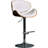 Modern Contemporary Swivel Walnut Bentwood Lift Adjustable Height Bar Stool With Curved Seat And Back (White)-634614084