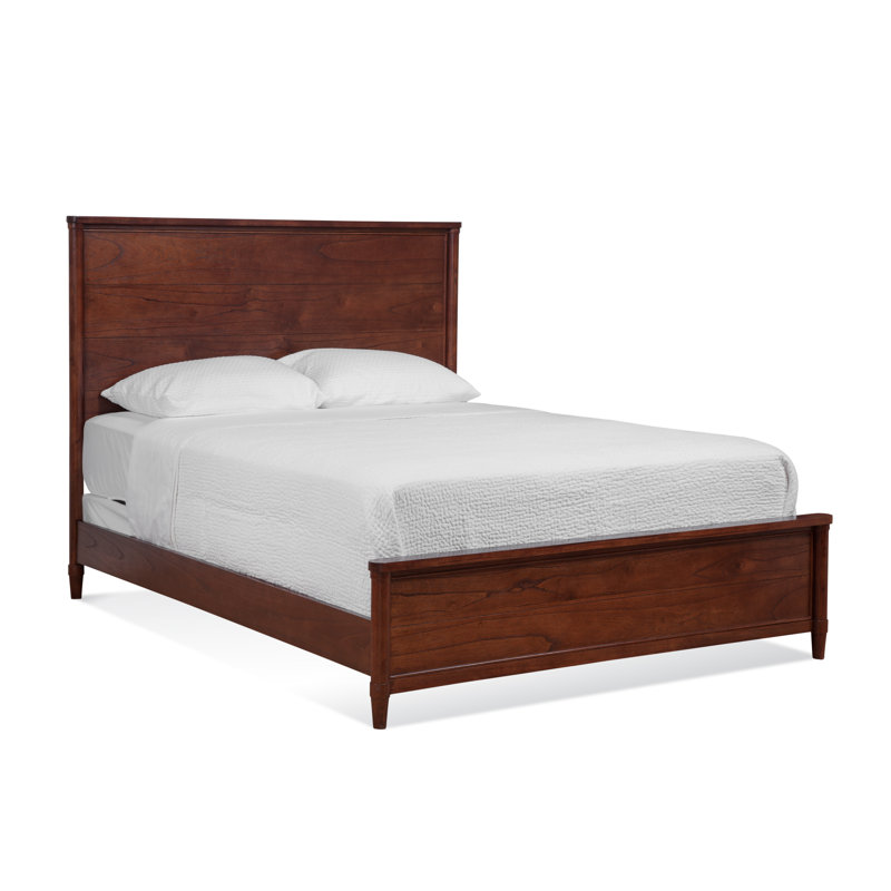 Clair Solid Wood Standard Bed, Frost White, Queen