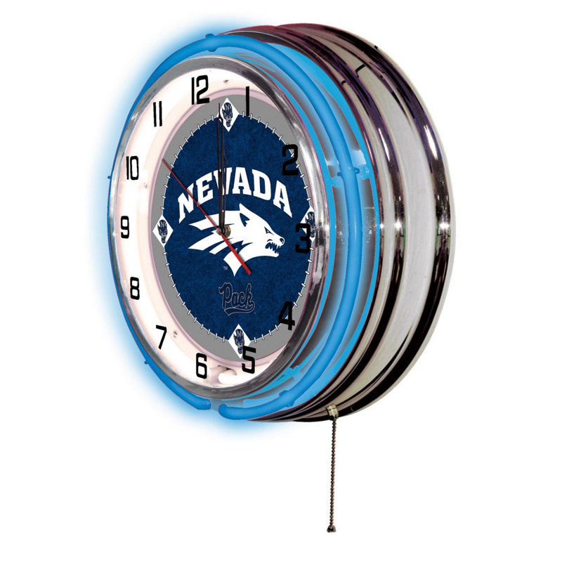 Horloge murale 19 po NCAA, Nevada Wolf Pack