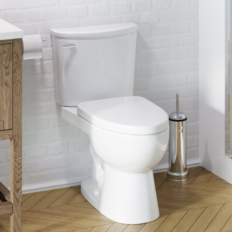 Icera Palermo 1.28 Gallons GPF Elongated Comfort Height Floor Mounted Two-Piece Toilet (Seat Included)