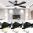 52 Inch Modern Ceiling Fan With 3 Color Dimmable 5 ABS Blades Remote Control Reversible DC Motor With Led Light-1713680129-1713680135