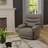 Global Home Swivel Glider Recliner With Manual Footrest In Oslo Sky-1266954913