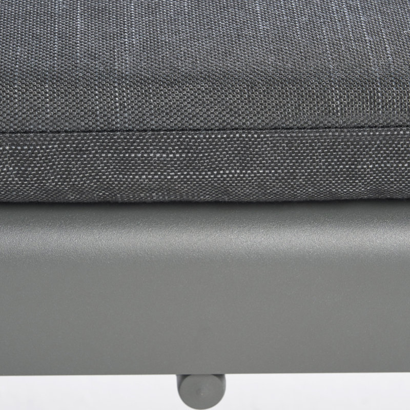 Chaise longue d'extérieur avec coussin Nino