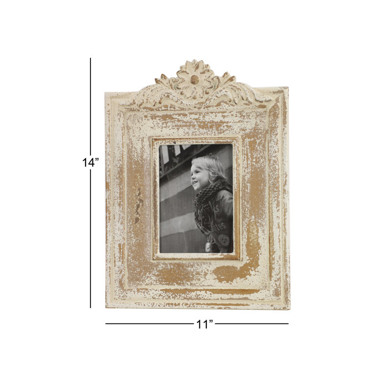 Phaneuf White Embossed Picture Frame