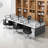 Rectangle 6 Person Benching Workstation with Cable