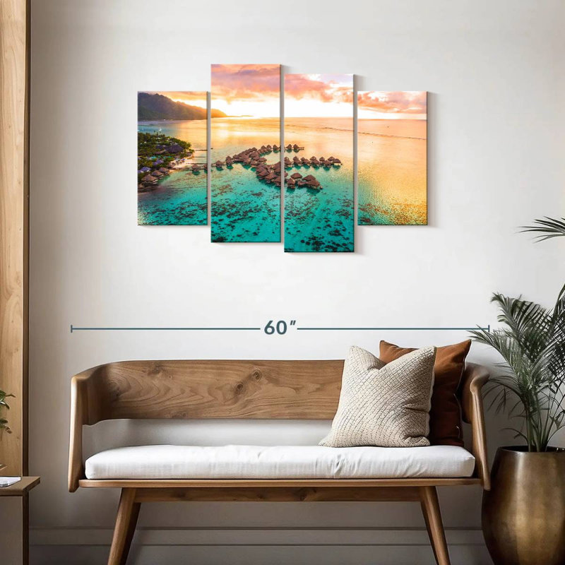 Lilie Moorea, pavillons flottants, H 27 po x l 43 po