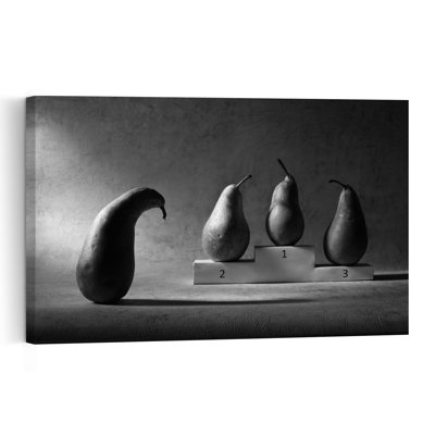 «The Pear's Struggle Dramatic Organic Contemporary», reproduction d'art murale