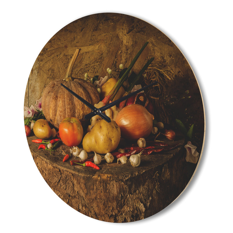Horloge murale légumes et fruits, Grand
