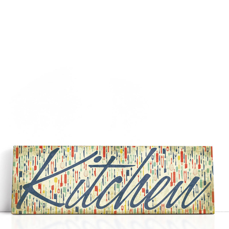 Kitchen - Canvas Print Wall Art, 10" H x 30" W