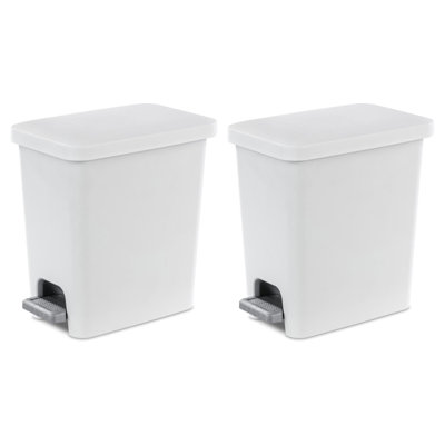 Ensembles de poubelles à pédale 2,7 gallons