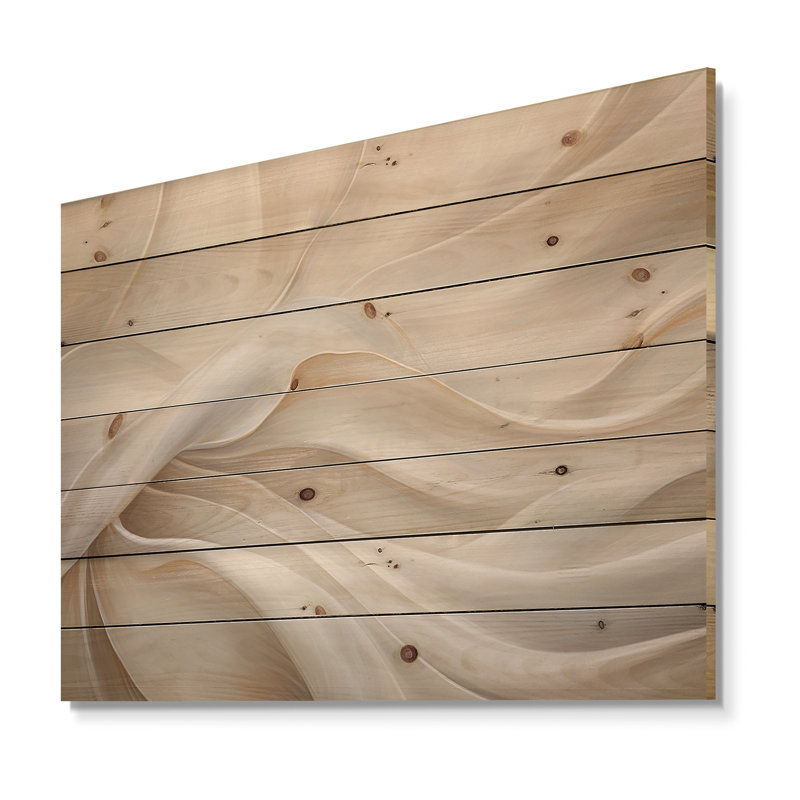 Flores - Décoration en bois tendance sur bois de pin naturel, H 24 po x l 32 po