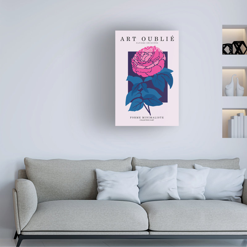 Art sur pivoine bolognaise Incado fuchsia, H 24 po x l 16 po