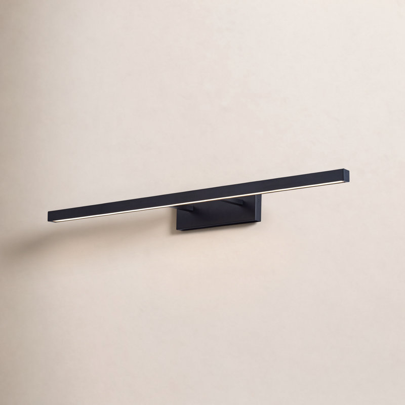 Rochelle Dimmable LED Bath Bar, Black, 3500K