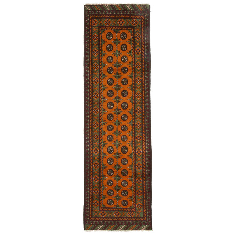 Tapis orange brûlé Dev 2 pi 8 po x 9 pi 8 po