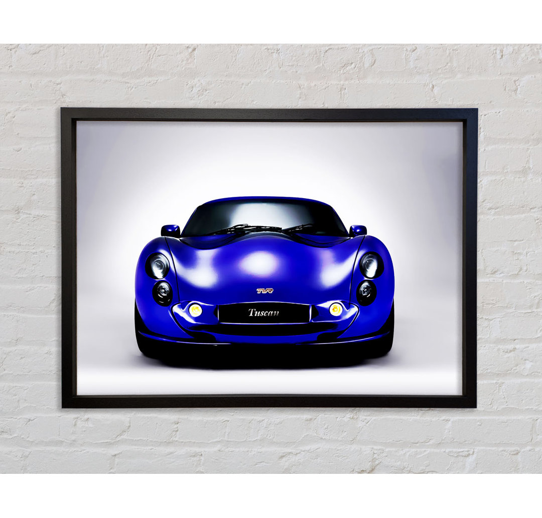 TVR Tuscan Blue Purple - Einzelner Bilderrahmen Kunstdrucke auf Leinwand