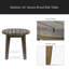 Table d'appoint d'extérieur en bois d'acacia 16 po-1510306094