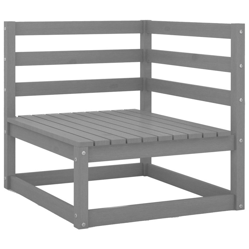 Dylahn 140cm Wide Pine Loveseat, Grey