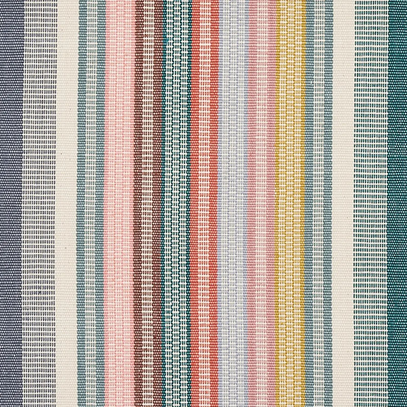 Schumacher x A Rum Fellow Ripple Hand Woven Stripe Fabric, Mineral